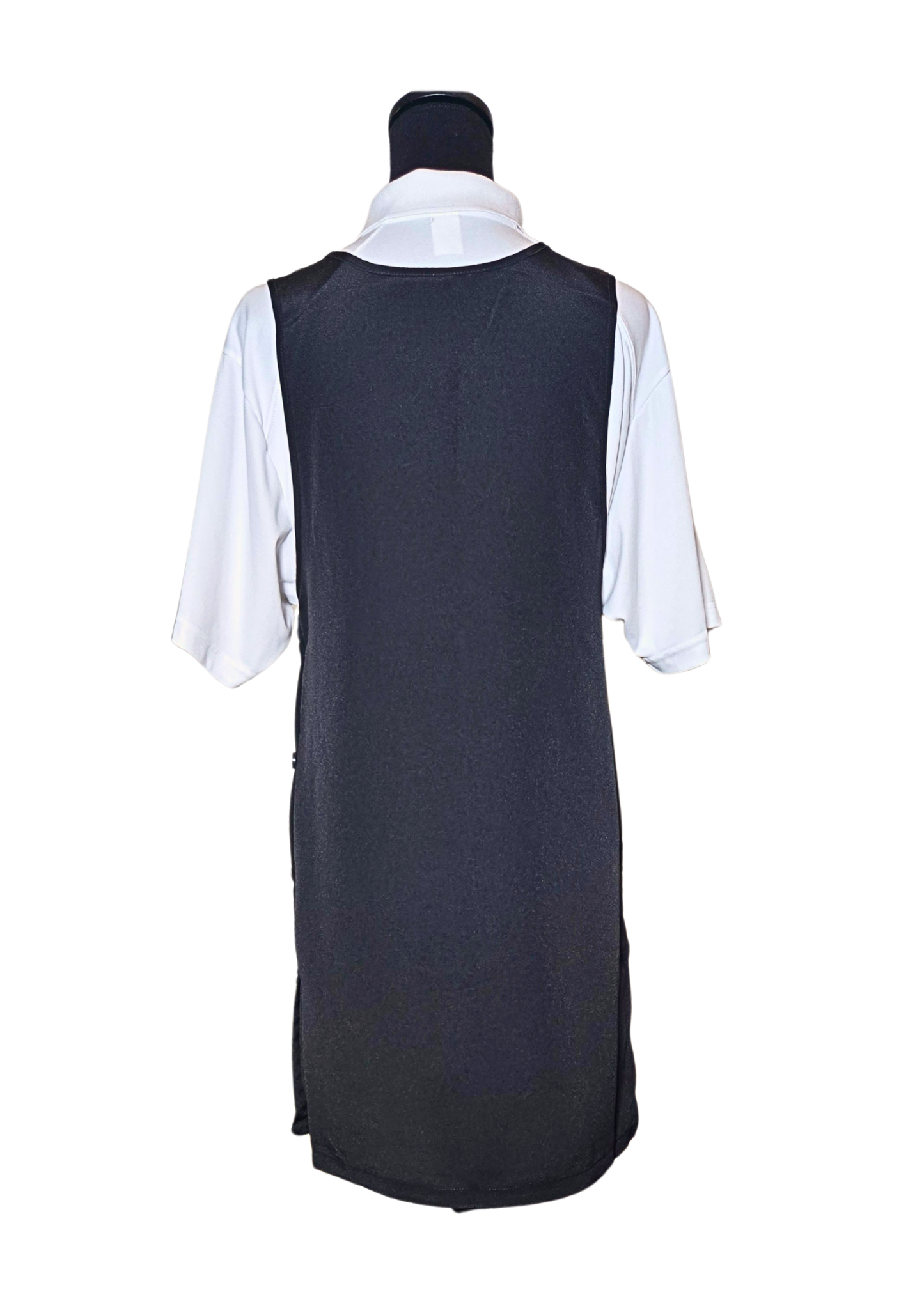 Black Side Button Apron (WA-002 BLACK)