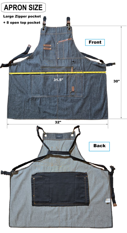 Denim Apron Black