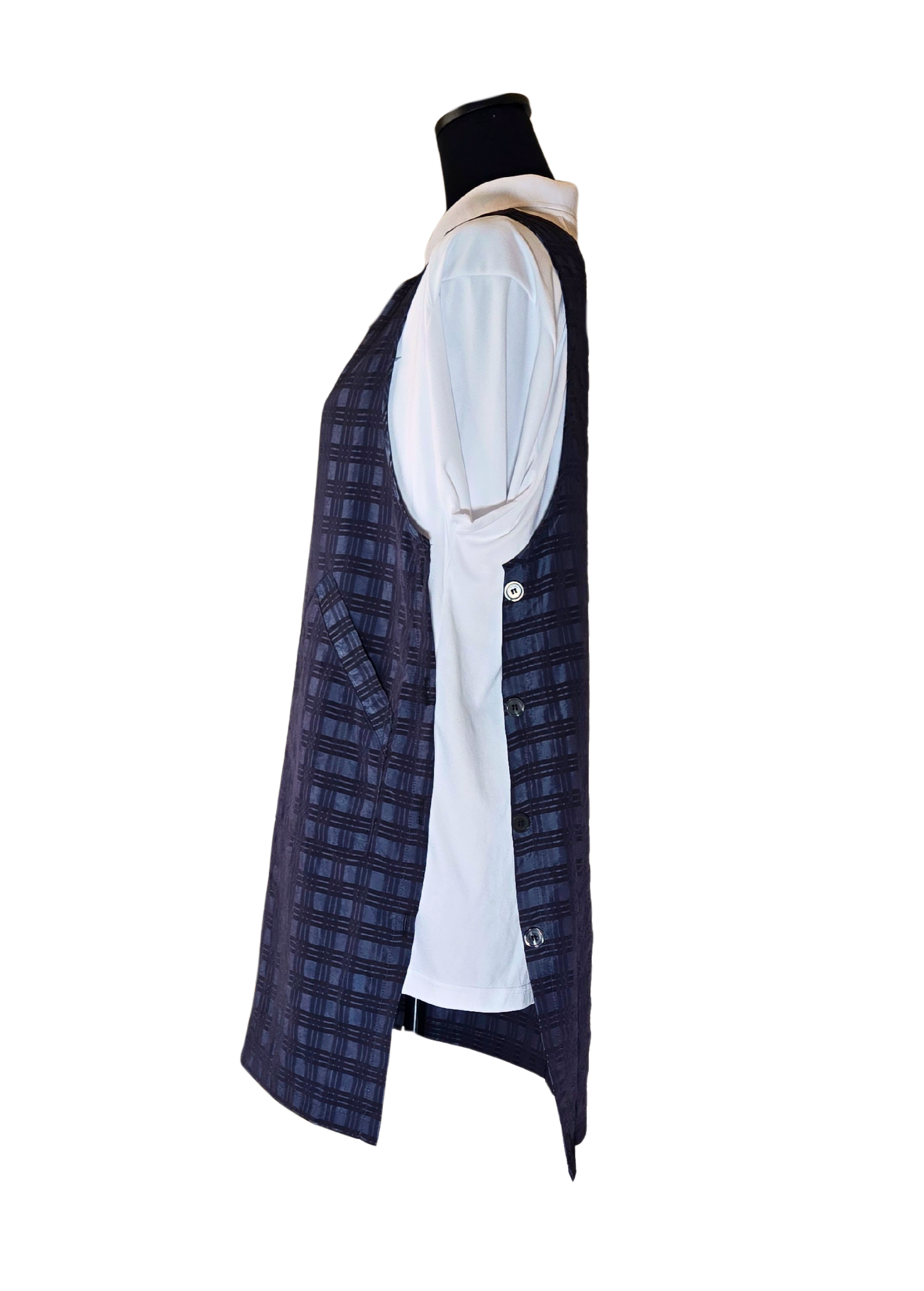 Check pattern Side Button Apron (CH002 CHECK)