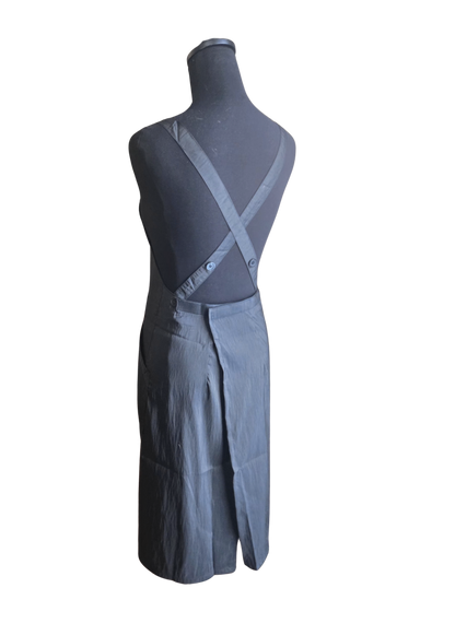 Black Cross Back Apron  (WA-001 BLACK)