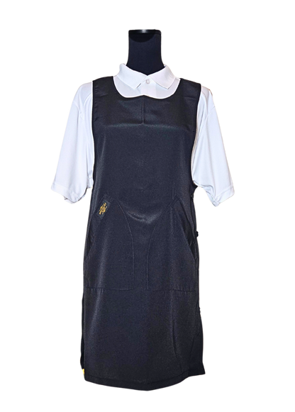 Black Side Button Apron  (WA-002 BLACK)