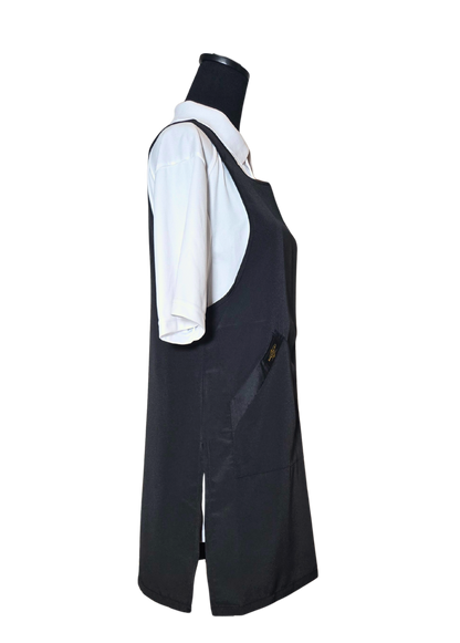 Black Side Button Apron  (WA-002 BLACK)