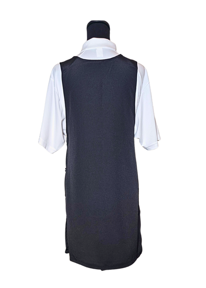 Black Side Button Apron  (WA-002 BLACK)