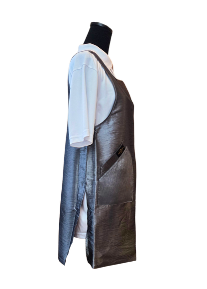 Gray Side Button Apron (WA-002 GRAY)