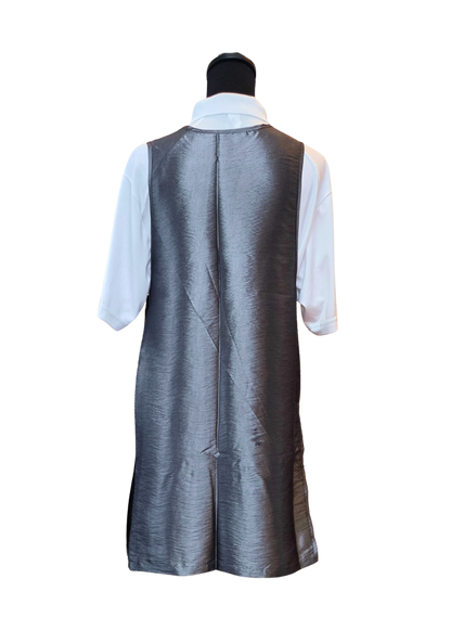 Gray Side Button Apron (WA-002 GRAY)