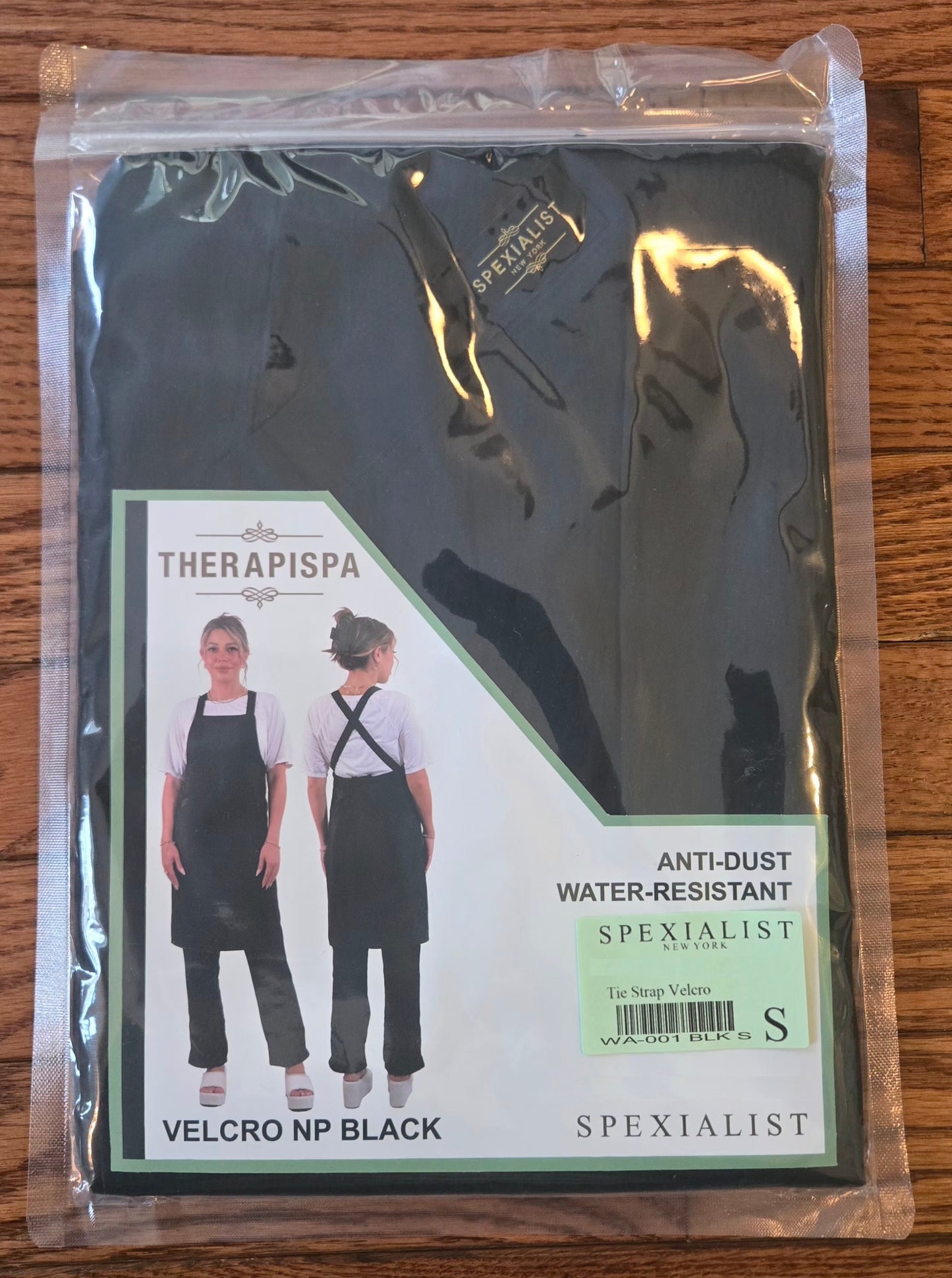 Black Cross Back Apron  (WA-001 BLACK)