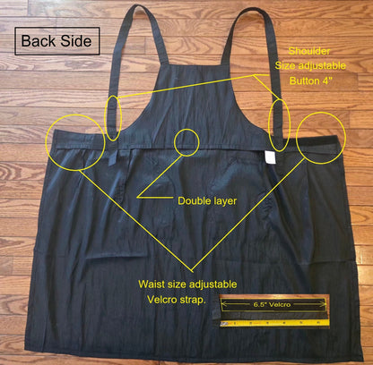 Check pattern Cross Back Apron (CH001 CHECK)