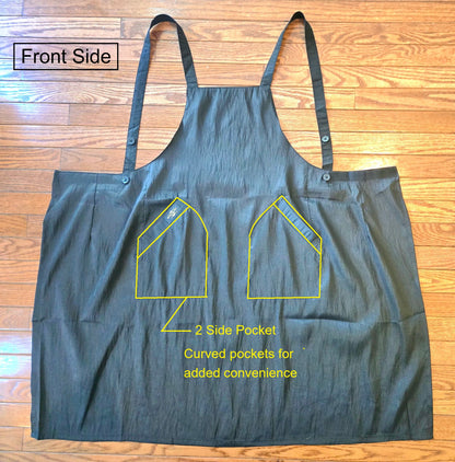 Check pattern Cross Back Apron (CH001 CHECK)