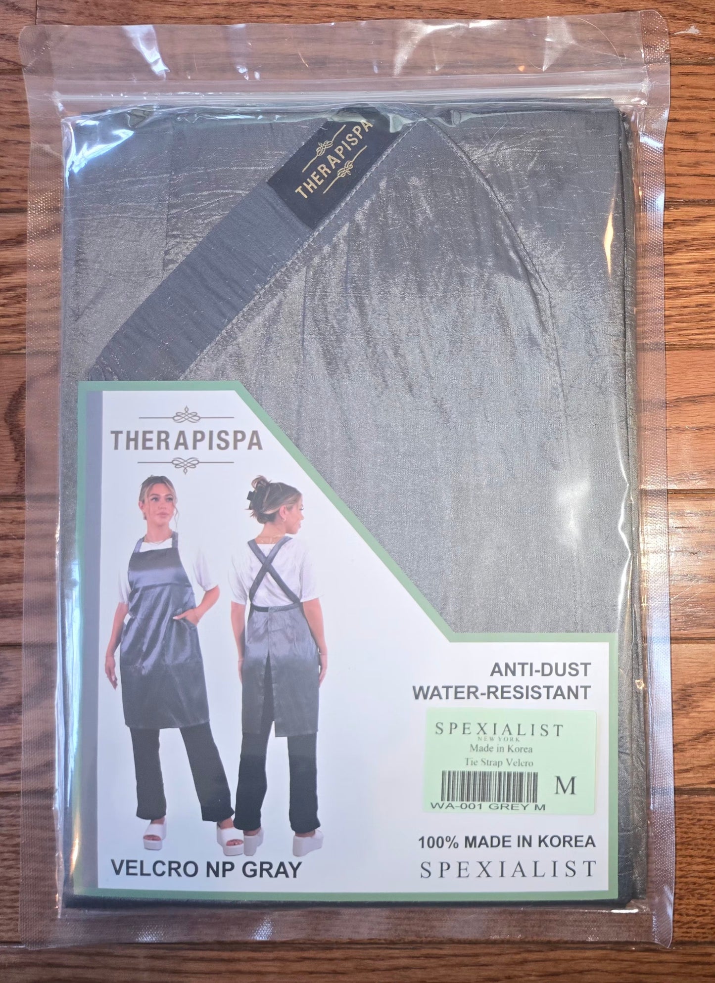 Gray Cross Back Apron  (WA-001 GRAY)
