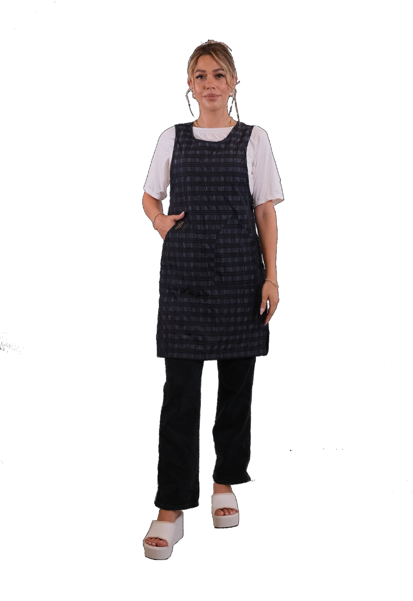Check pattern Side Button Apron (CH002 CHECK)