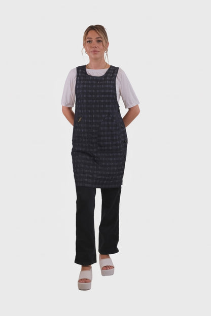 Check pattern Side Button Apron (CH002 CHECK)