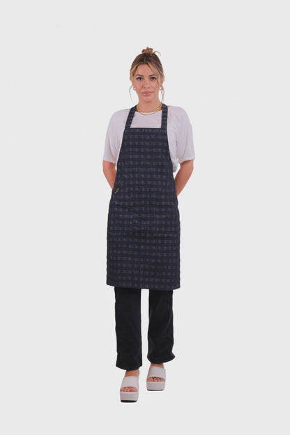 Check pattern Cross Back Apron (CH001 CHECK)