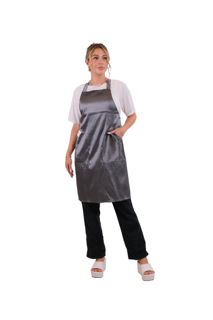 Gray Cross Back Apron  (WA-001 GRAY)