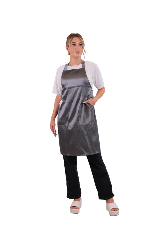 Gray Cross Back Apron  (WA-001 GRAY)